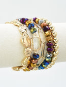 CB2191 5 Piece Beaded Bracelet Set - MiMi Wholesale