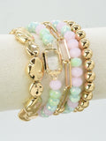 CB2191 5 Piece Beaded Bracelet Set - MiMi Wholesale
