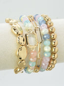 CB2191 5 Piece Beaded Bracelet Set - MiMi Wholesale