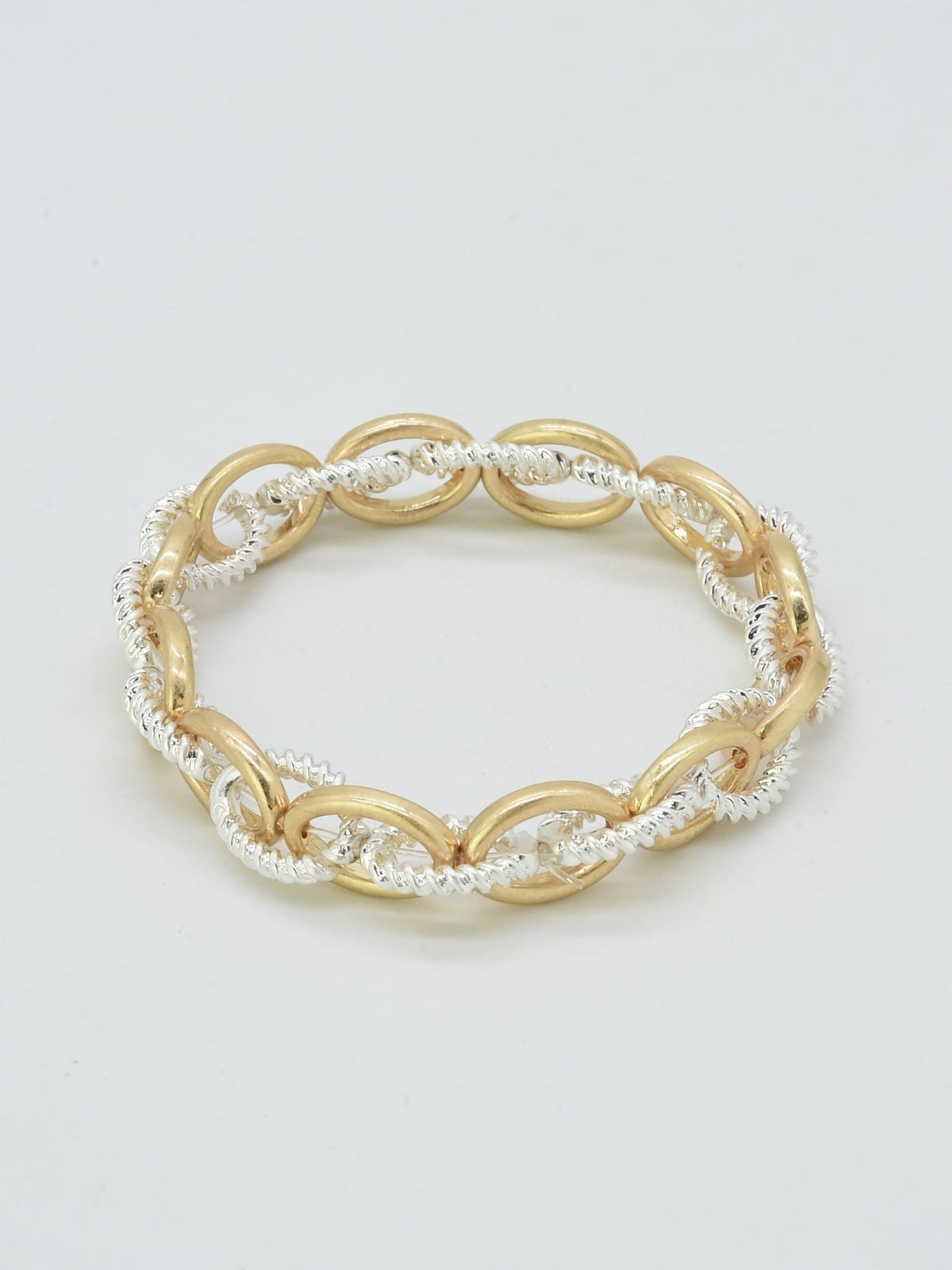 CB2192 Stretch Chain Link Bracelet - MiMi Wholesale