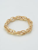 CB2192 Stretch Chain Link Bracelet - MiMi Wholesale