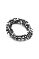 CB2206 7 Piece CCB Pearl Stretch Bracelet Set - MiMi Wholesale