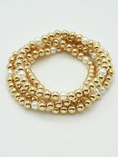 CB2208 5 Piece CCB Pearl Stretch Bracelet Set - MiMi Wholesale