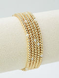 CB2237 5 Piece CCB Pearl Bracelet Set - MiMi Wholesale