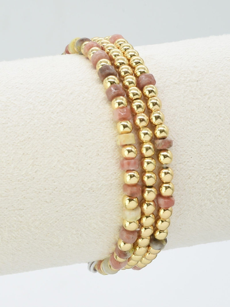 CB2240 4mm 3pcs CCB, Semi Precious Bracelet - MiMi Wholesale