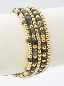 CB2241 5 Piece CCB Semi Precious Bracelet Set - MiMi Wholesale
