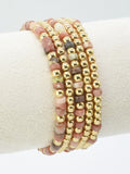 CB2241 5 Piece CCB Semi Precious Bracelet Set - MiMi Wholesale