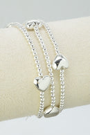 CB2256 3 Piece Heart Beaded Bracelet Set - MiMi Wholesale