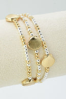CB2257 3 Piece Shell Beaded Bracelet Set - MiMi Wholesale