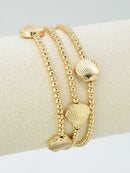 CB2257 3 Piece Shell Beaded Bracelet Set - MiMi Wholesale
