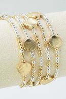 CB2261 5 Piece Shell Beaded Bracelet Set - MiMi Wholesale