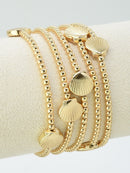 CB2261 5 Piece Shell Beaded Bracelet Set - MiMi Wholesale