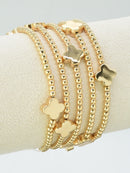 CB2262 5 Piece Clover Stretch Bracelet Set - MiMi Wholesale