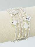 CB2262 5 Piece Clover Stretch Bracelet Set - MiMi Wholesale