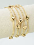 CB2268 5 Piece Heart Stretch Bracelet Set - MiMi Wholesale