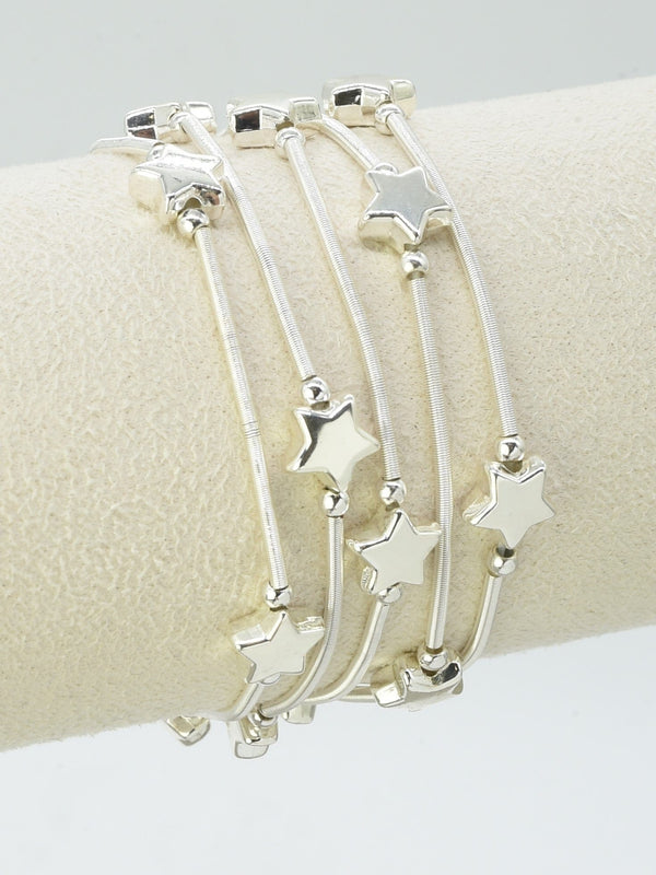 CB2269 5 Piece Star Stretch Bracelet Set - MiMi Wholesale