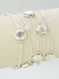 CB2270 5 Piece Shell Stretch Bracelet Set - MiMi Wholesale