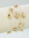 CB2271 5 Piece Mixed Charm Stretch Bracelet Set - MiMi Wholesale