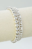 CB2275 3PC Mixed Stretch Bracelets - MiMi Wholesale