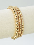 CB2275 3PC Mixed Stretch Bracelets - MiMi Wholesale