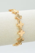 CB2283 Cross Stretch Bracelet - MiMi Wholesale