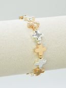 CB2283 Cross Stretch Bracelet - MiMi Wholesale