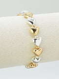 CB2284 Heart Stretch Bracelet - MiMi Wholesale