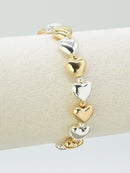 CB2284 Heart Stretch Bracelet - MiMi Wholesale