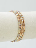CB2285 4 Piece CCB Glass Bead Stretch Bracelet Set - MiMi Wholesale