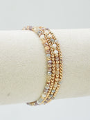 CB2285 4 Piece CCB Glass Bead Stretch Bracelet Set - MiMi Wholesale