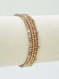 CB2285 4 Piece CCB Glass Bead Stretch Bracelet Set - MiMi Wholesale