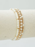 CB2285 4 Piece CCB Glass Bead Stretch Bracelet Set - MiMi Wholesale