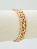 CB2285 4 Piece CCB Glass Bead Stretch Bracelet Set - MiMi Wholesale
