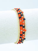 CB2285 4 Piece CCB Glass Bead Stretch Bracelet Set - MiMi Wholesale