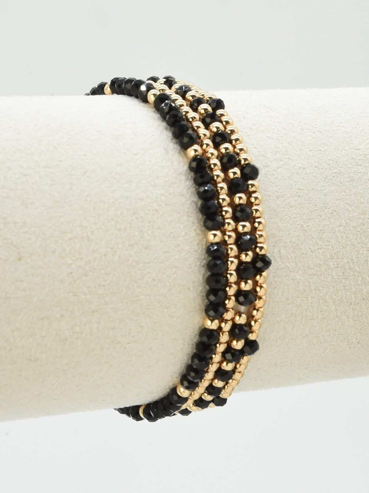 CB2285 4 Piece CCB Glass Bead Stretch Bracelet Set - MiMi Wholesale