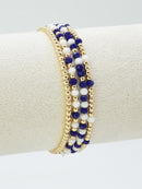 CB2285 4 Piece CCB Glass Bead Stretch Bracelet Set - MiMi Wholesale