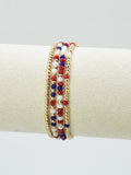 CB2285 4 Piece CCB Glass Bead Stretch Bracelet Set - MiMi Wholesale