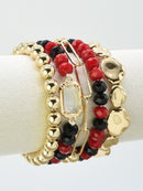 CB2286 CCB Multi Strand Bead Bracelet Set - MiMi Wholesale