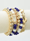 CB2286 CCB Multi Strand Bead Bracelet Set - MiMi Wholesale