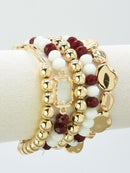 CB2286 CCB Multi Strand Bead Bracelet Set - MiMi Wholesale