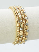 CB2294 4 Piece Multi Beaded Bracelet Seat - MiMi Wholesale