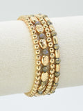 CB2294 4 Piece Multi Beaded Bracelet Seat - MiMi Wholesale