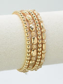 CB2294 4 Piece Multi Beaded Bracelet Seat - MiMi Wholesale