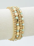 CB2294 4 Piece Multi Beaded Bracelet Seat - MiMi Wholesale