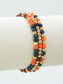 CB2297 3 Piece CCB Glass Bead Stretch Bracelet Set - MiMi Wholesale