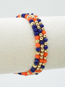 CB2297 3 Piece CCB Glass Bead Stretch Bracelet Set - MiMi Wholesale