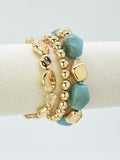 CB2303 3 Piece Acrylic CCB Bracelet Set - MiMi Wholesale