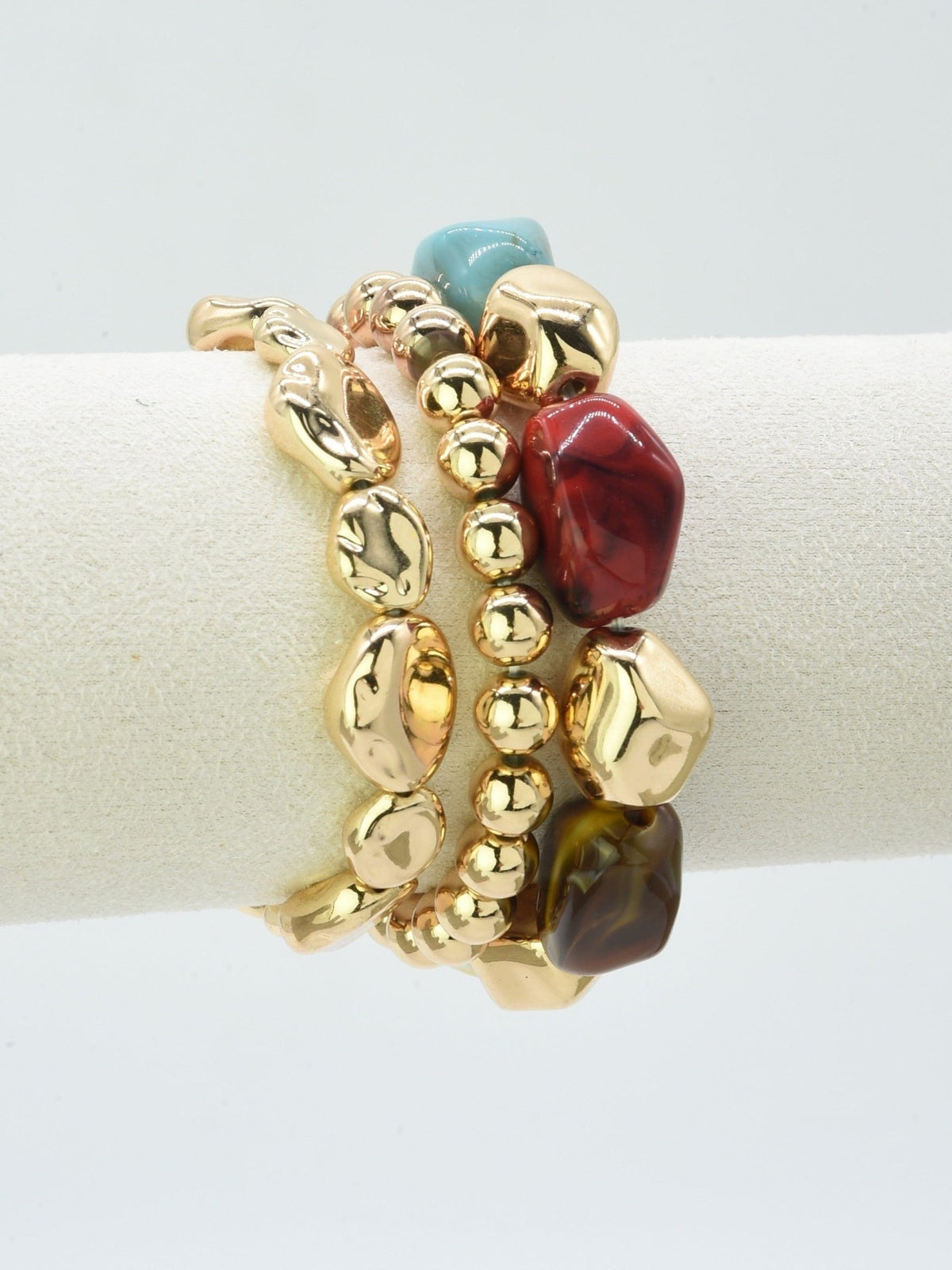 CB2303 3 Piece Acrylic CCB Bracelet Set - MiMi Wholesale