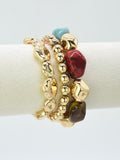 CB2303 3 Piece Acrylic CCB Bracelet Set - MiMi Wholesale