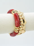 CB2303 3 Piece Round Acrylic CCB Bracelets - MiMi Wholesale